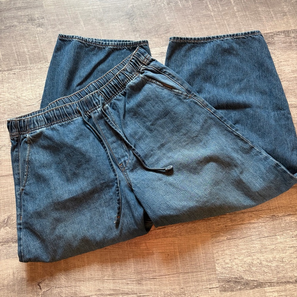 Barrel Drawstring Jeans - image 1